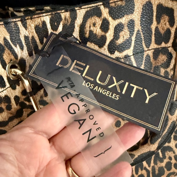 Leopard Print Bag⭐️ Stunning DESIGNER INSPIRED SHOULDER HANDBAG NEW W/TAGS - Picture 15 of 15